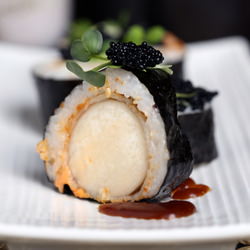 Spicy Scallop Roll - Recipe photo by olivesfordinner