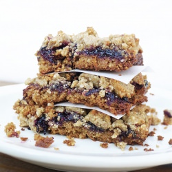 Sunflower Seed Butter & Jam Bars - Recipe photo by pureandsimple
