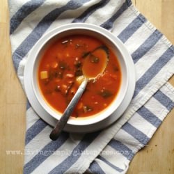 Tomato Potato + Kale Soup - Recipe photo by livingsimplyglutenfree