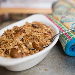 Pear and Granola Crisp - Recipe photo by LickMySpoon
