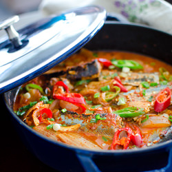 Mackerel Pike Kimchi Stew - Recipe photo by beyondkimchee