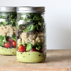 Layered Salad-in-a-Jar - Recipe photo by TheBrassHalo