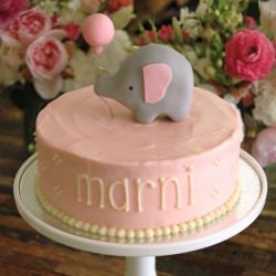 Elephant Baby Shower Cake - Recipe photo by i-heart-baking