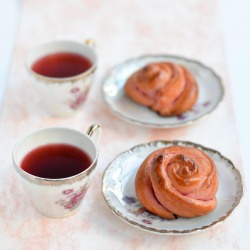 Strawberry Tea Buns - Recipe photo by moonblush baker