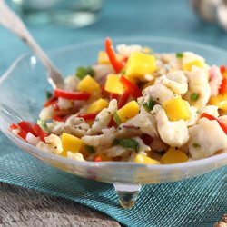 Red Snapper with Mango Salsa - Recipe photo by Relish.com
