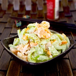 Wasabi Mayo Shrimp Celery Salad - Recipe photo by misspickledplum