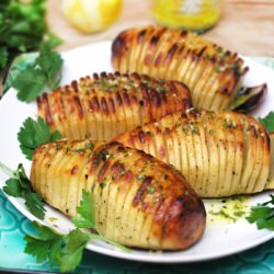 Hasselback Potatoes - Recipe photo by panning the globe