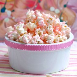 Pink Chocolate Popcorn - Recipe photo by yoursouthernpeach