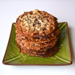 Chocolate Macadamia Lacey Cookies - Recipe photo by LilikoiJoy