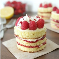 Mini Lemon Berry Cake - Recipe photo by The Lovely Cupboard