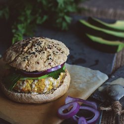 Vegetarian Chickpea Burger - Recipe photo by Blog cu Legume