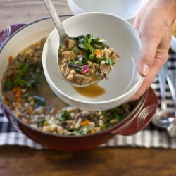 Beef, Mushroom, and Barley Soup - Recipe photo by Relish.com