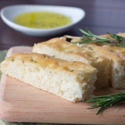 Rosemary Focaccia - Recipe photo by dinnersdishesanddesserts