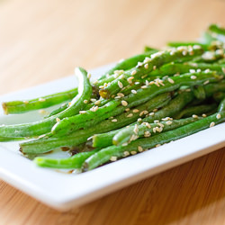 Asian Green Beans - Recipe photo by The Midnight Baker