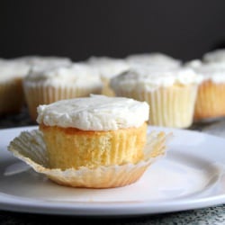 Meyer Lemon Cupcakes - Recipe photo by kitchentrialanderror