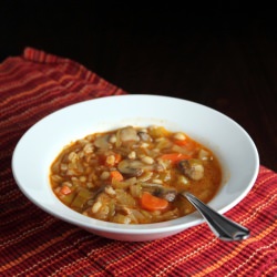 Mushroom Barley Soup - Recipe photo by kitchentrialanderror