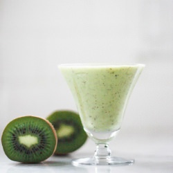 Avocado Kiwi Lime Smoothie - Recipe photo by Feasting at Home