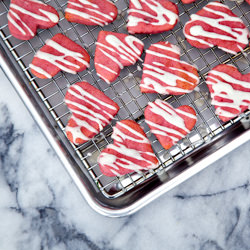 Vegan Heart Beet Cookies - Recipe photo by ourapronstrings