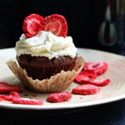 Red Wine Red Velvet Cupcakes - Recipe photo by smallkitchenchronicles