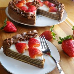 Chocolate Baumkuchen - Recipe photo by webicurean