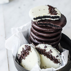 White Chocolate Mint Mocha Cookies - Recipe photo by topwithcinnamon