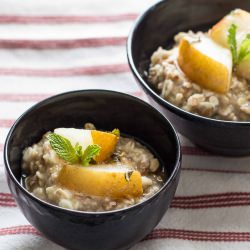 Porridge with Pear Compote - Recipe photo by slovak.roots
