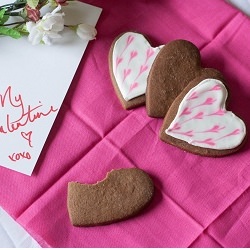 Chocolate Valentine Cookies - Recipe photo by Now Stir It Up