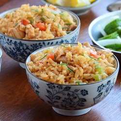Thai-Inspired Fried Rice - Recipe photo by AnEdibleMosaic