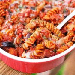Cheesy Baked Pasta with Eggplant - Recipe photo by Comfort of Cooking