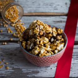 Peanut Chocolate Caramel Corn - Recipe photo by redpathsugar