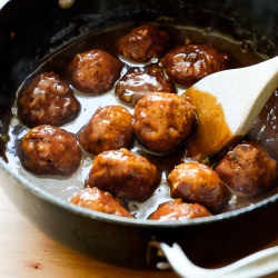 BBQ Chicken Meatballs - Recipe photo by ChickenRecipeBox