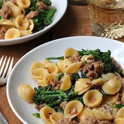 Orecchiette Pasta w/ Turkey Sausage - Recipe photo by savorhome