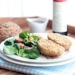 Sesame Potatoes with Lamb's Lettuce - Recipe photo by maraswunderland