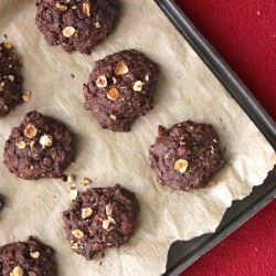 Double Chocolate Hazelnut Cookies - Recipe photo by The Cookie Fairy