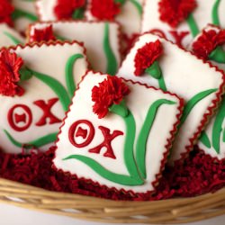 Carnation Decorated Sugar Cookies - Recipe photo by Sweets To Impress