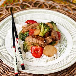 Ginger Pork Stir-Fry - Recipe photo by tideandthyme
