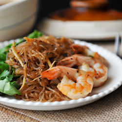 Shrimp Noodle Clay Pot - Recipe photo by rachelcooksthai