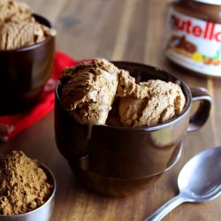 No-Churn Nutella Ice Cream - Recipe photo by TheNoshingBride
