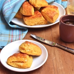 Sweet Potato Biscuits with Honey - Recipe photo by TheWimpyVegetarian