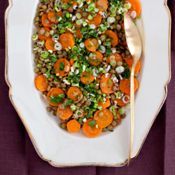 Carrot & Green Lentil Salad - Recipe photo by cafefernando
