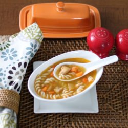 Lemon Pepper Chicken Noodle Soup - Recipe photo by The Realistic Housewife