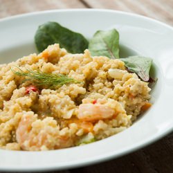 Baked Quinoa with Shrimp and Veg - Recipe photo by notkristina