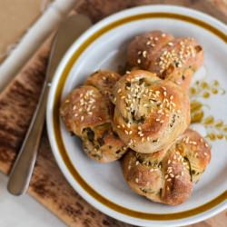 Sourdough Shallot Bread Knots - Recipe photo by moonblush baker