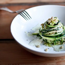 Zucchini Linguine - Recipe photo by Feasting at Home