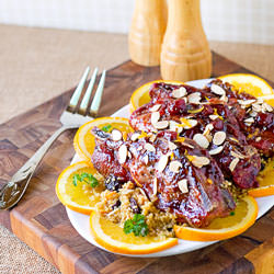 Cherry Glazed Country Ribs - Recipe photo by The Midnight Baker