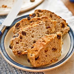 Irish Soda Bread with Raisins - Recipe photo by nancy baggett-kitchenlane