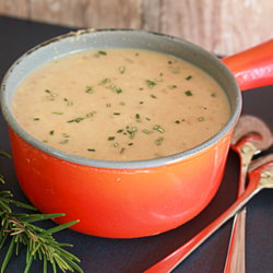 Creamy Tuscan White Bean Soup - Recipe photo by Kitchen Treaty