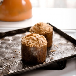 Banana Streusel Cakes - Recipe photo by Asha@FSK
