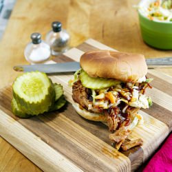 Spicy Pulled Pork Sandwich - Recipe photo by sierraspringsphoto