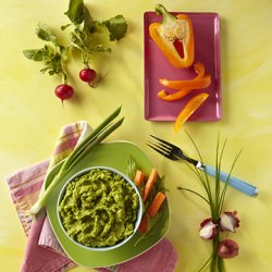 Edamame Sweet Pea Dip - Recipe photo by Photoappetite